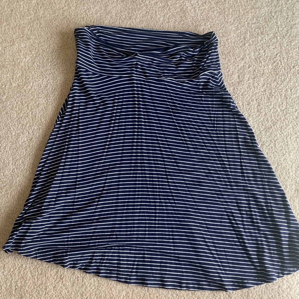 Gap Knee Length Blue and White Skirt